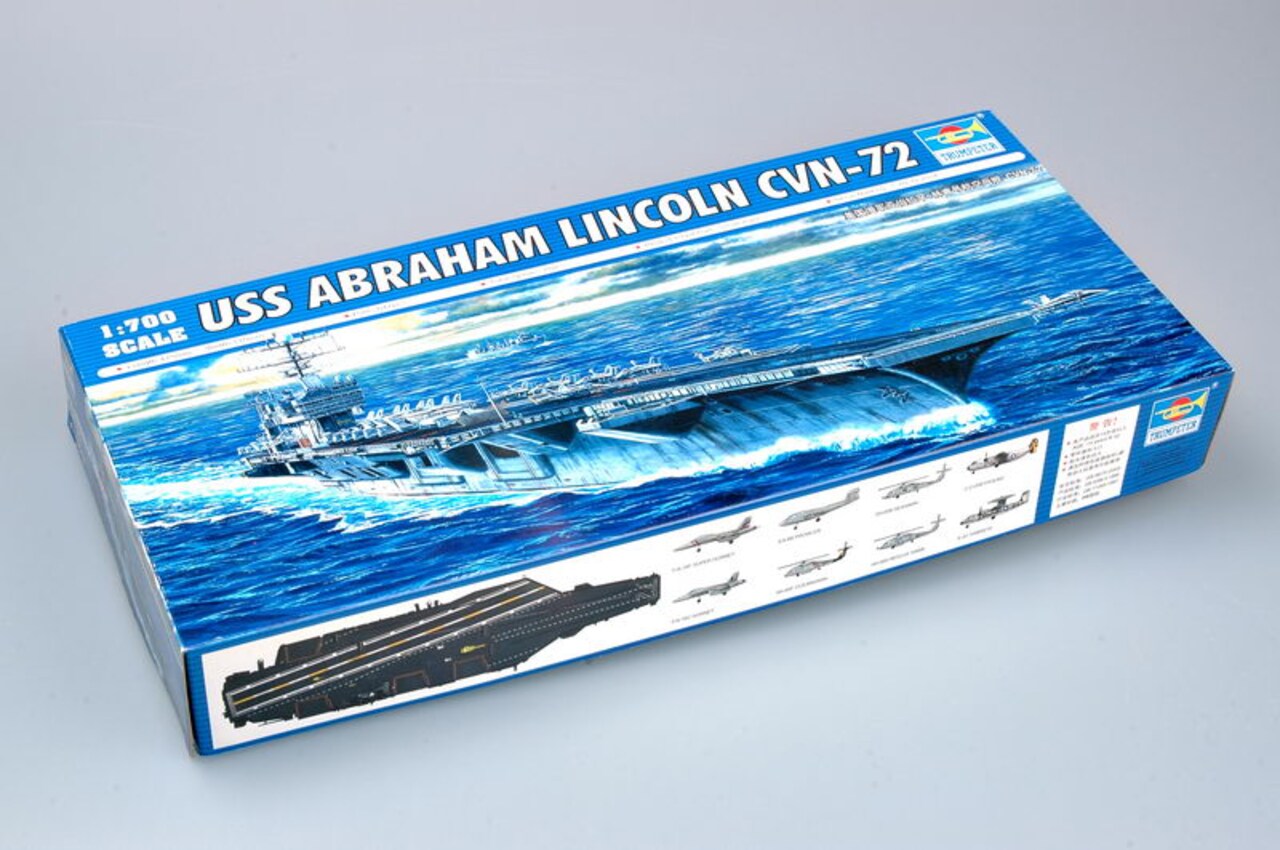 Trumpeter 1/700 Trumpeter USS Abraham Lincoln CVN72 Aircraft Carrier (1/700 Scale) Plastic Model